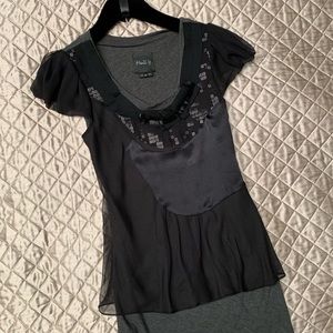 😍 Beaded Sequins Ribbon Silk Cotton Top